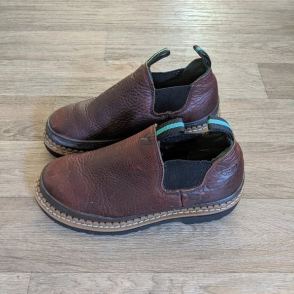 Georgia Giant Romeo Brown Women's Work Brown Leather Boot Romeo Boot Size 7 - Picture 9 of 10